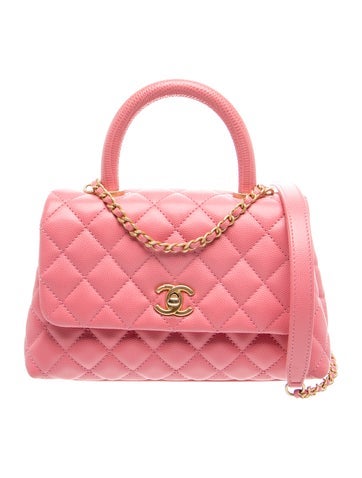 Mini Lizard-Trimmed Coco Handle Bag