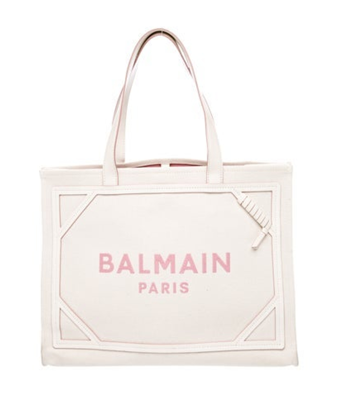 Balmain Canvas B Army Shopper Medium