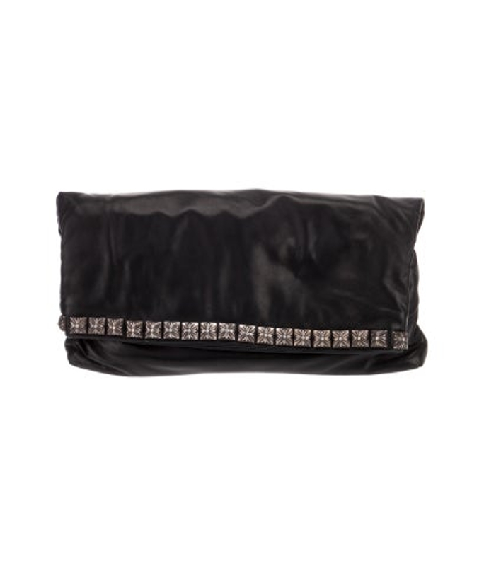 Chrome Hearts Hearts Leather Pyramid Studs