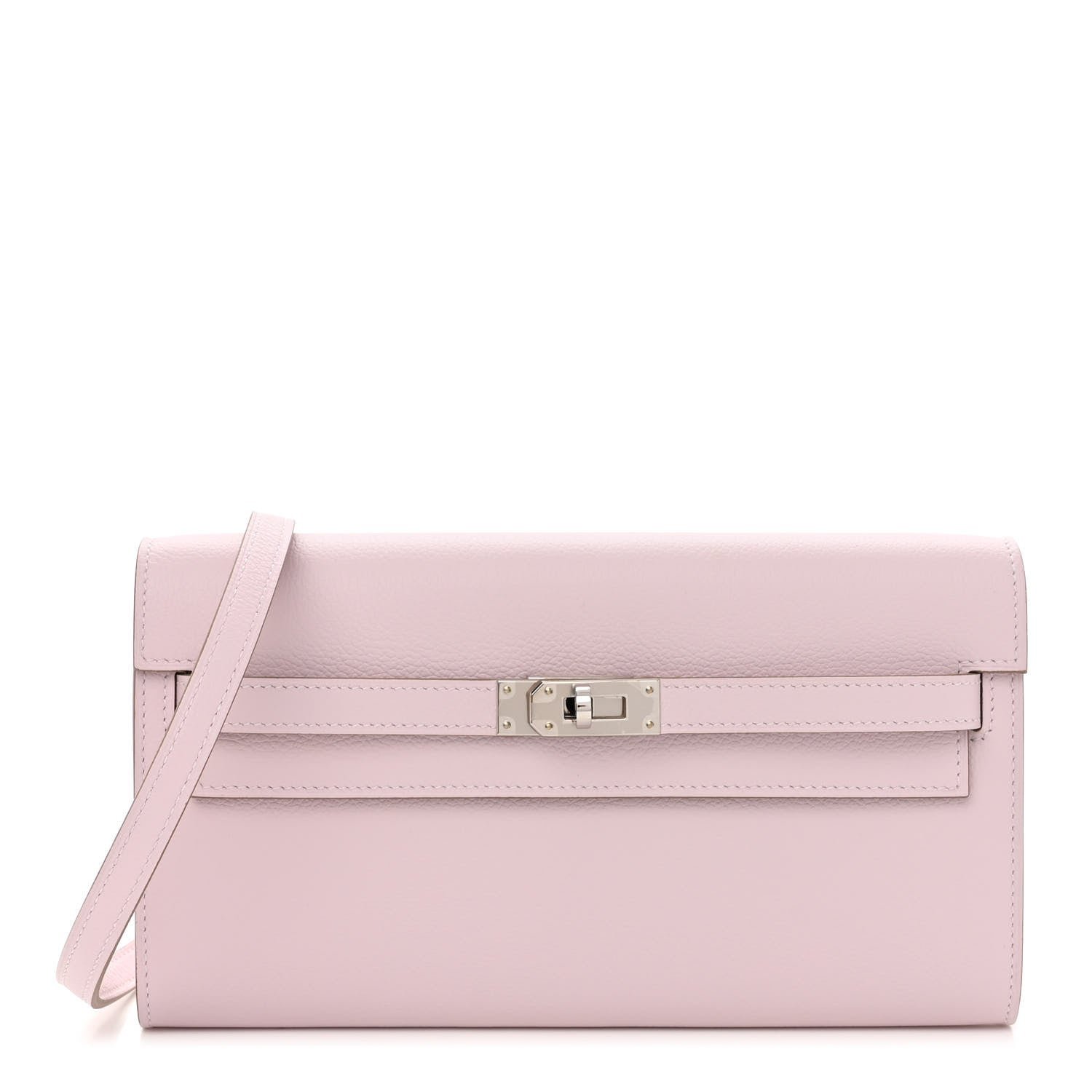 Hermes Evercolor Kelly To Go Wallet Mauve Pale