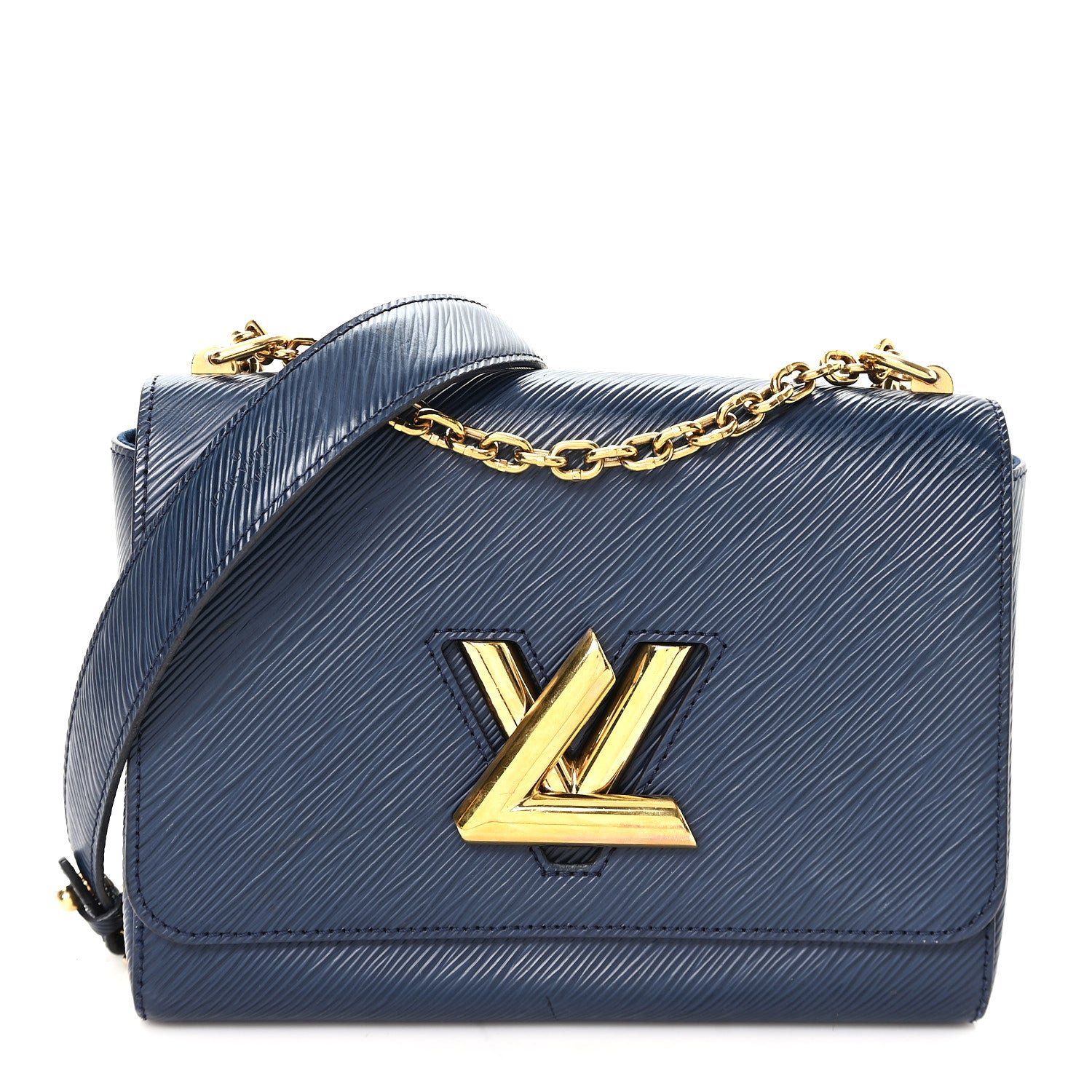 Louis Vuitton Epi Twist Shoulder Bag MM Indigo