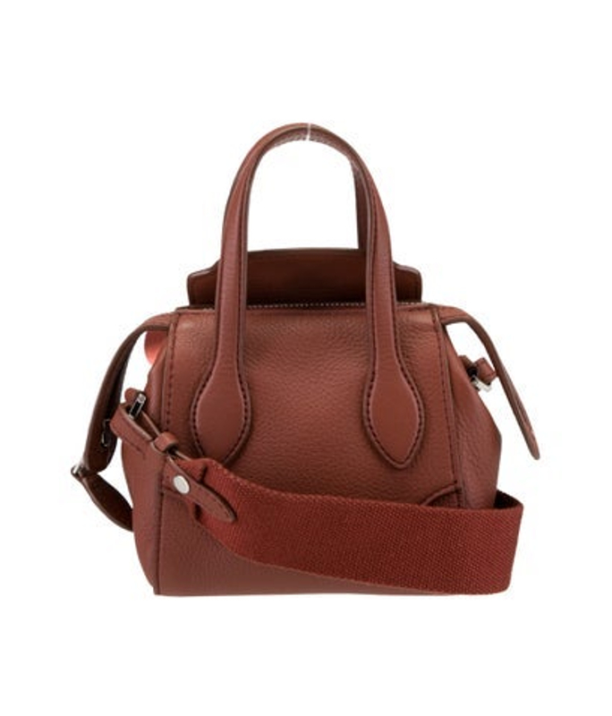 Loro Piana Piana Leather Happy Day Nano Shoulder Bag