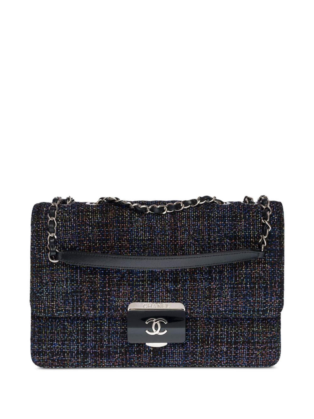 2017 Beauty Lock Flap tweed shoulder bag