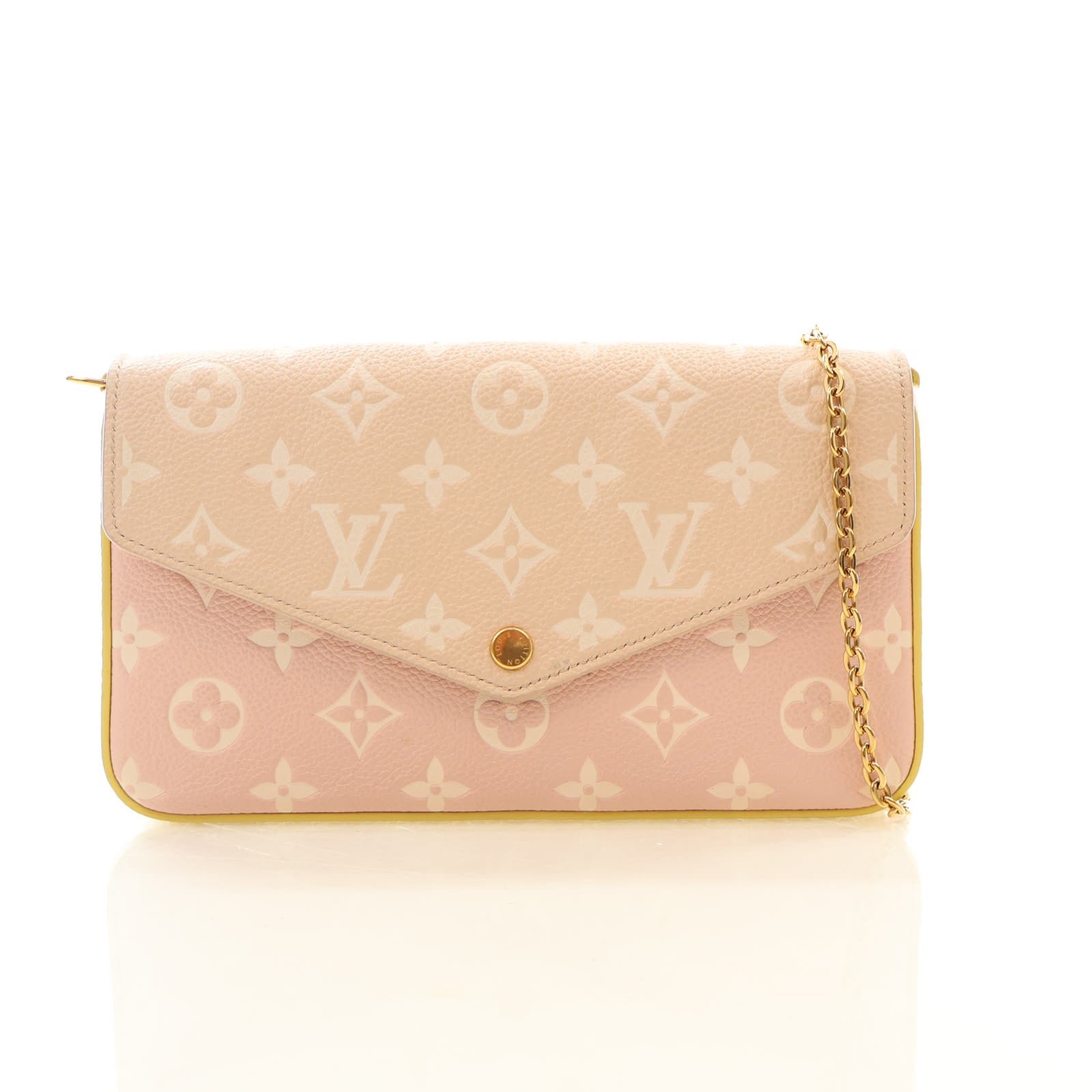 Louis Vuitton Monogram Empreinte Felicie Pochette Chain Wallet