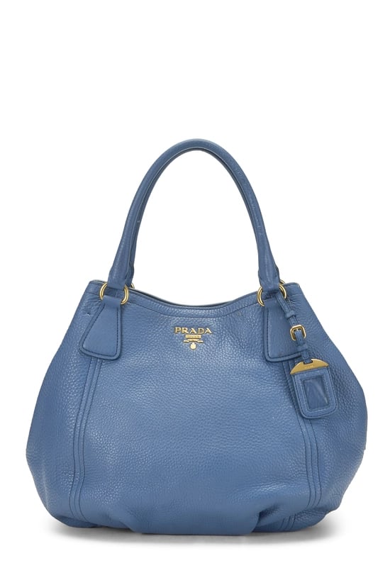 Blue Vitello Daino Sacca 2 Manici