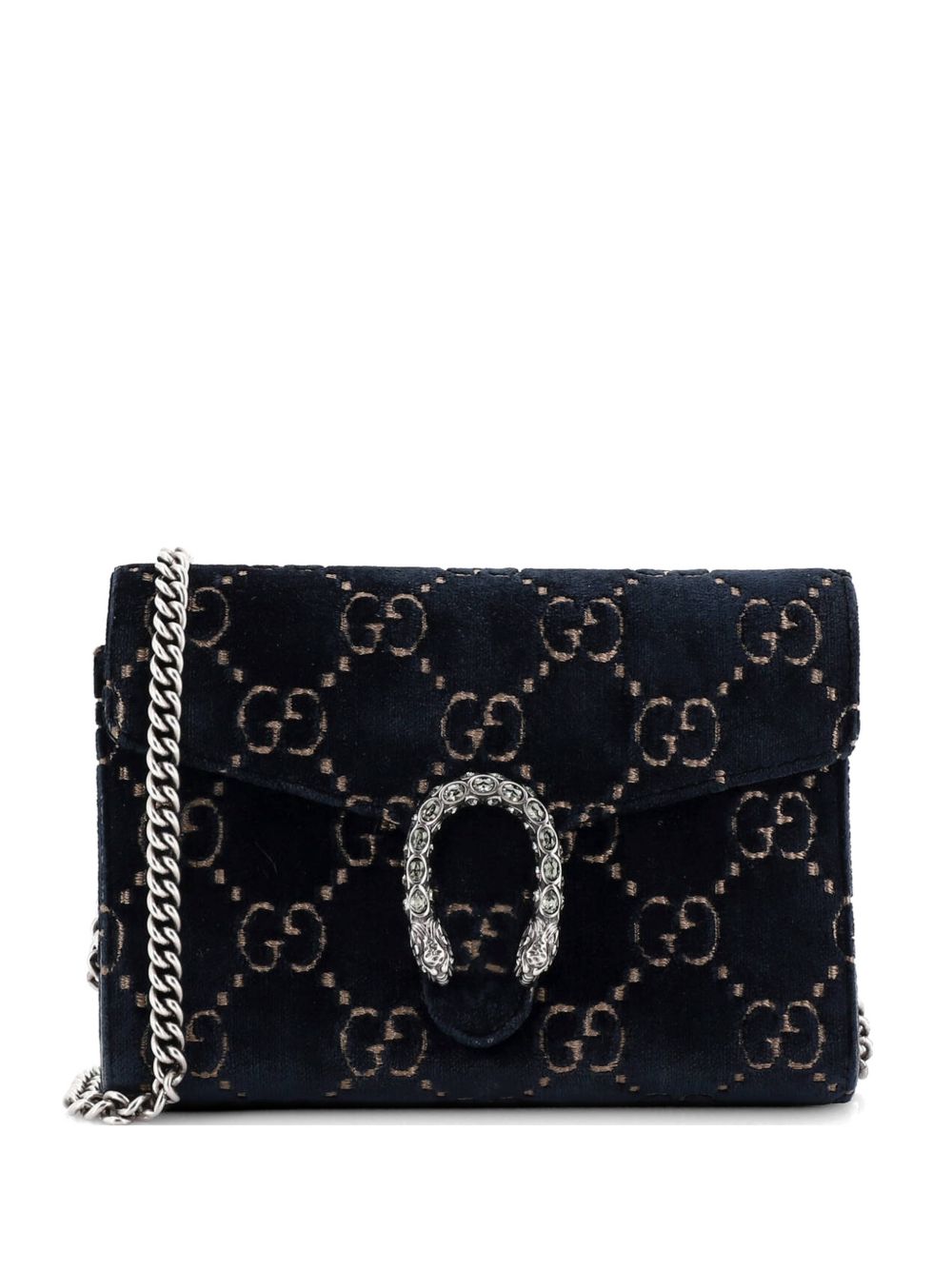 Dionysus Chain Wallet GG Velvet Small crossbody bag