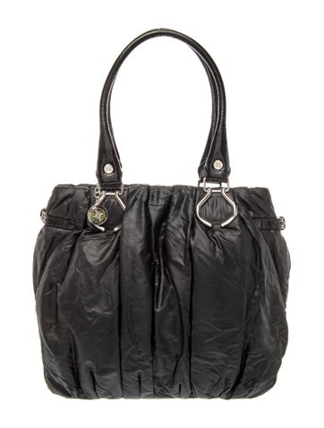 Leather Top Handle Bag