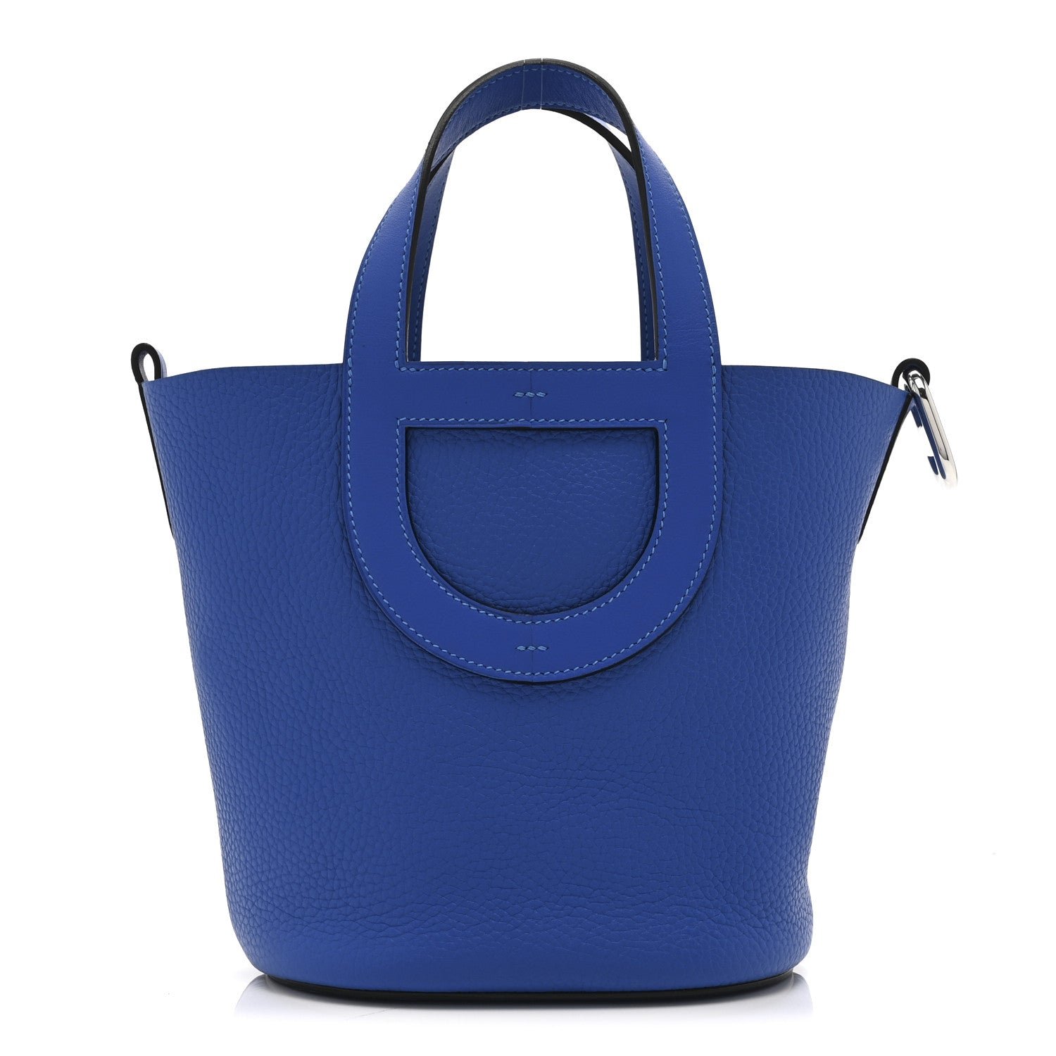 Hermes Taurillon Clemence Swift In-The-Loop 18 Bag Bleu Royal