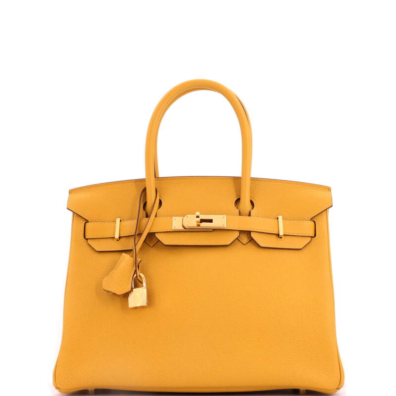 Jaune Ambre Togo Birkin 30 Gold Hardware, 2018