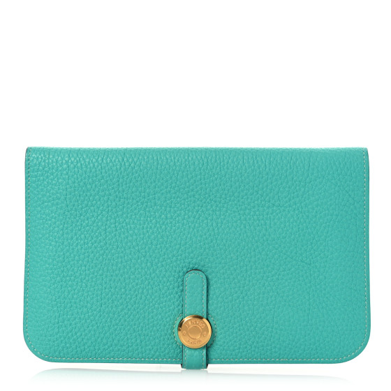 Hermes Togo Dogon Duo Wallet Lagon