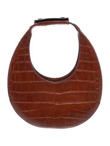 Embossed Leather Top Handle Bag