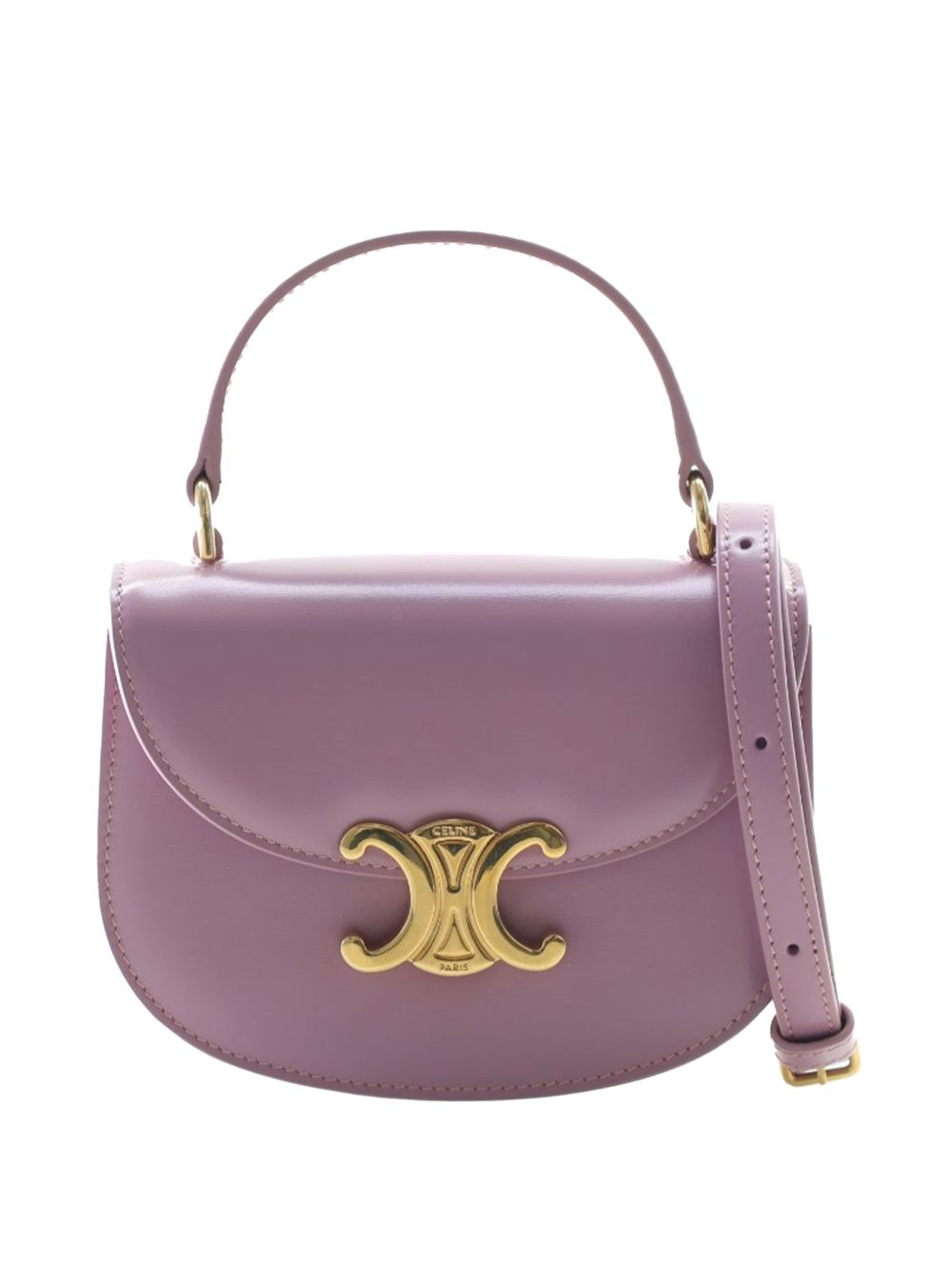 2023 Mini Shiny Calfskin Besace Clea satchel