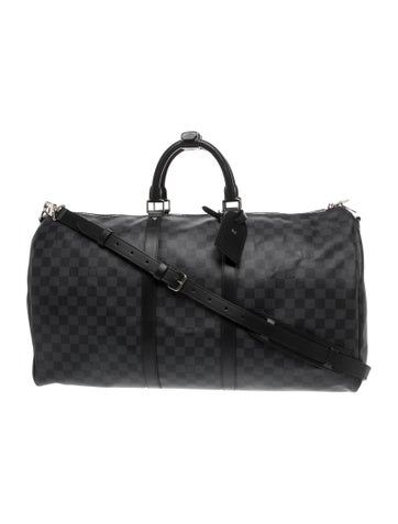 Damier Graphite Keepall Bandouliere 55