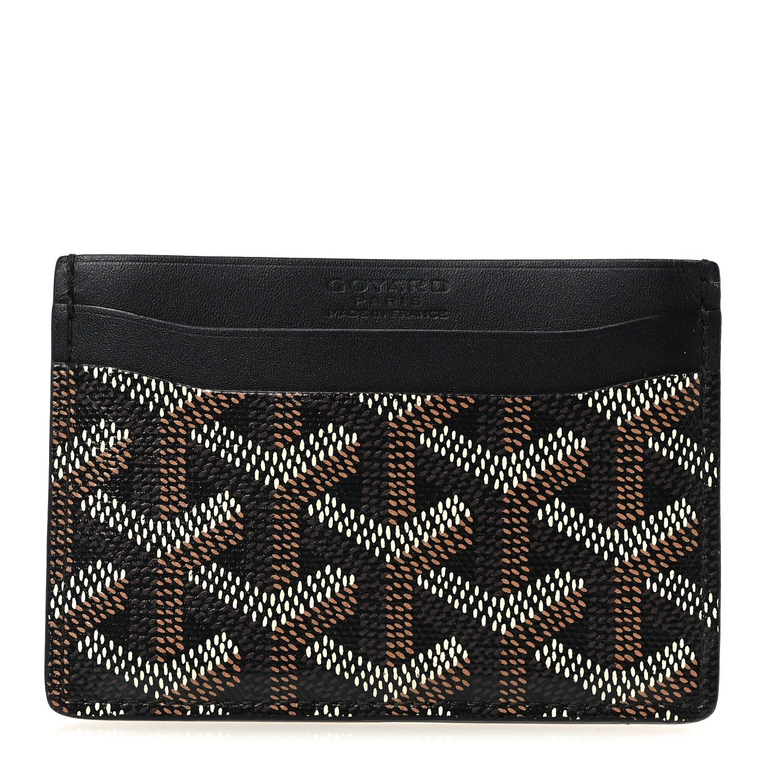 Goyard Goyardine Saint Sulpice Card Holder Black