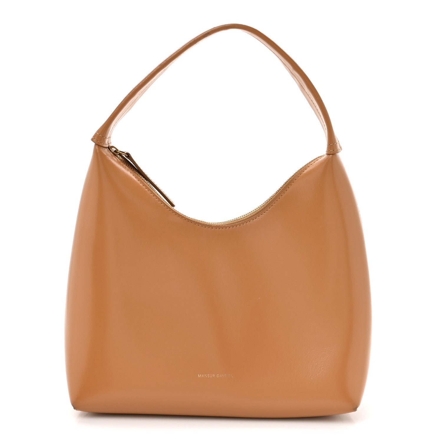 Mansur Gavriel Mansur Gavriel Polished Calfskin Small Soft Candy Shoulder Bag Caramel