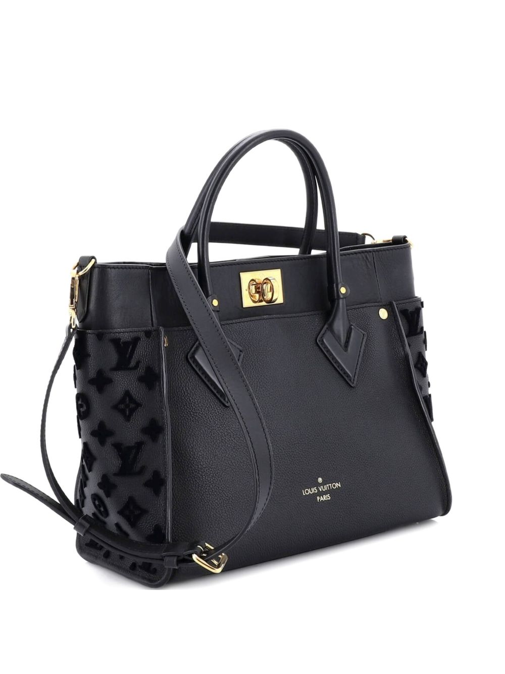 On My Side Monogram Tuffetage Leather MM tote bag