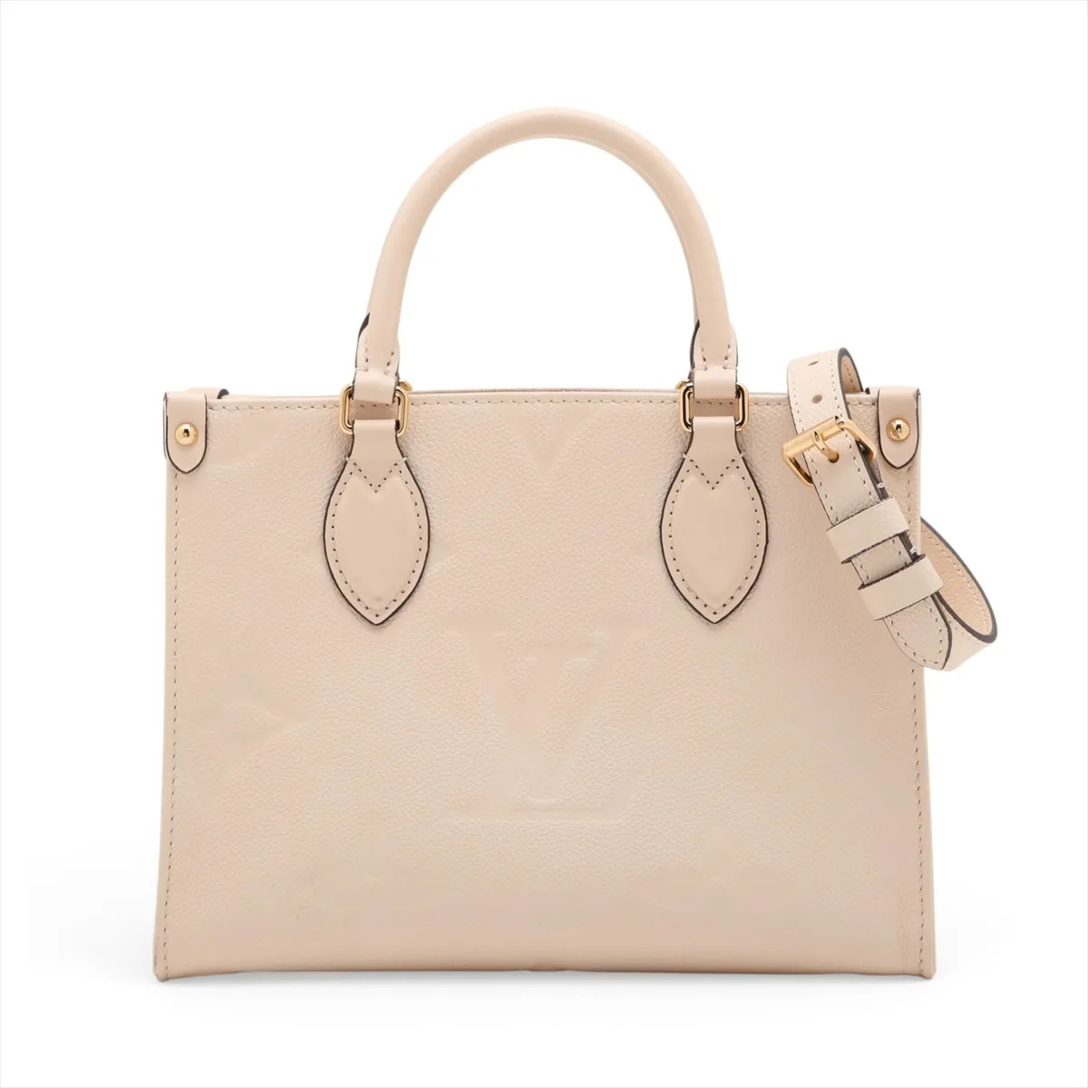Louis Vuitton Monogram Empreinte On the Go PM M46569 Beige There was an RFID res