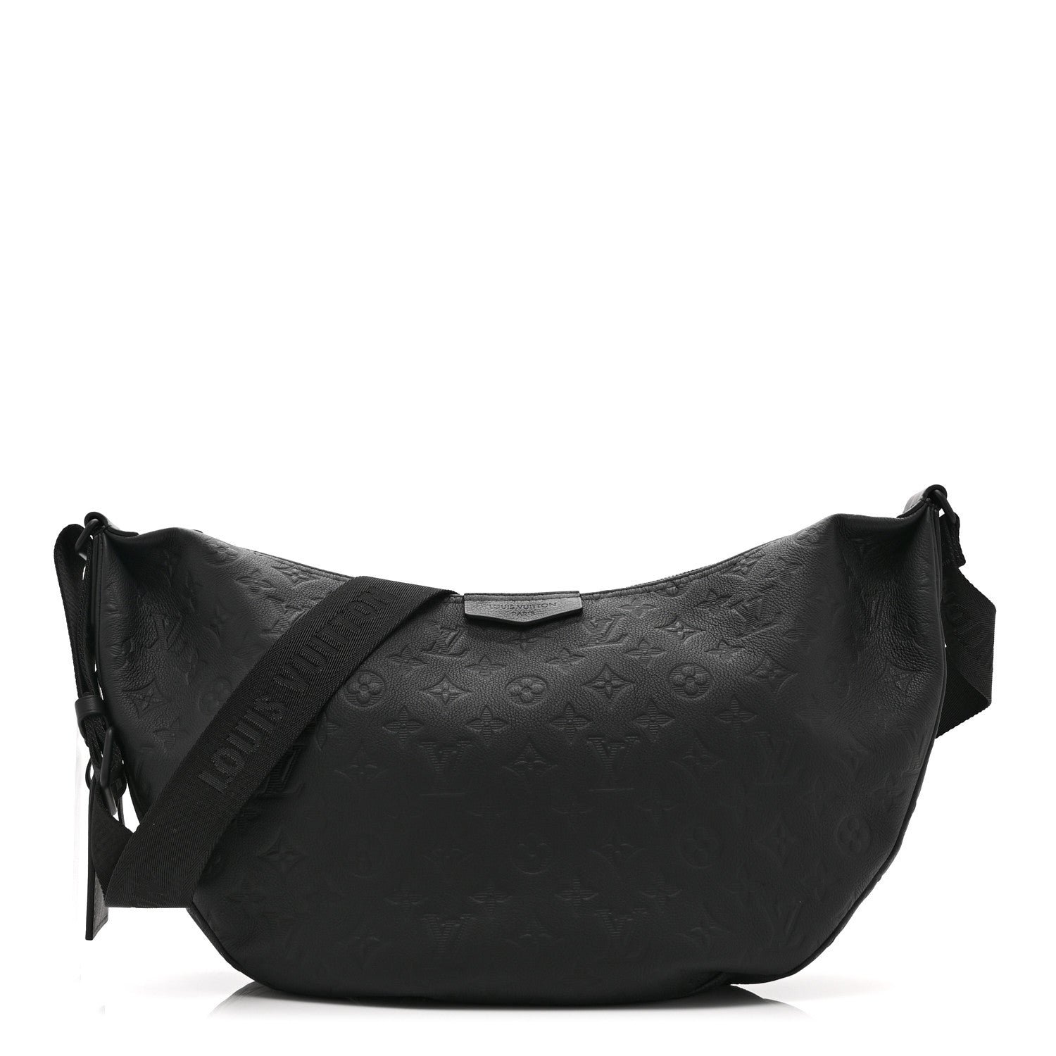 Louis Vuitton Calfskin Monogram Shadow Hobo Hamac Black