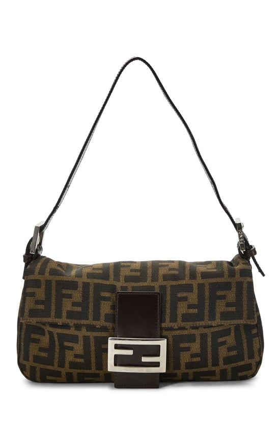Brown Zucca Canvas Baguette