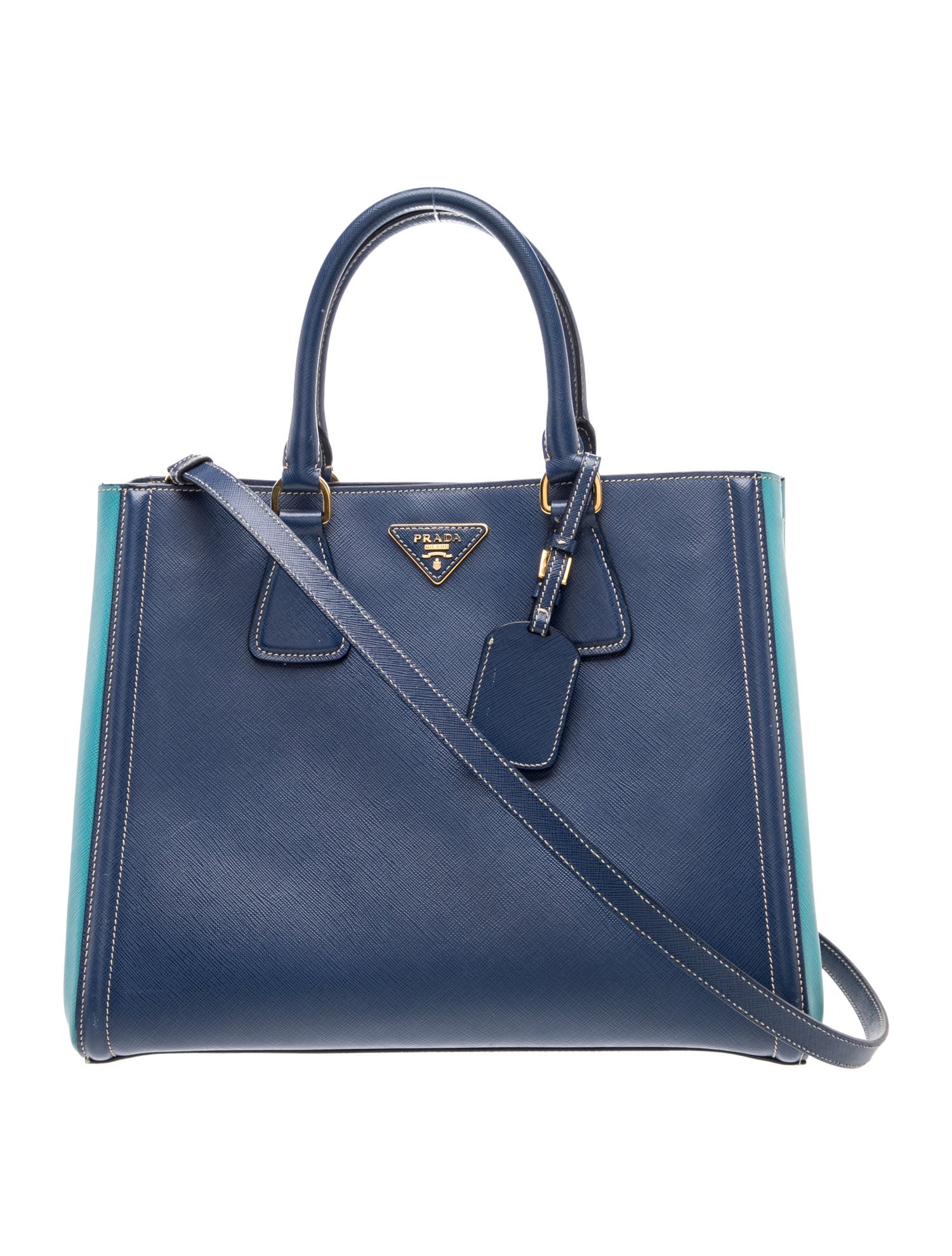 Saffiano Leather Top Handle Bag