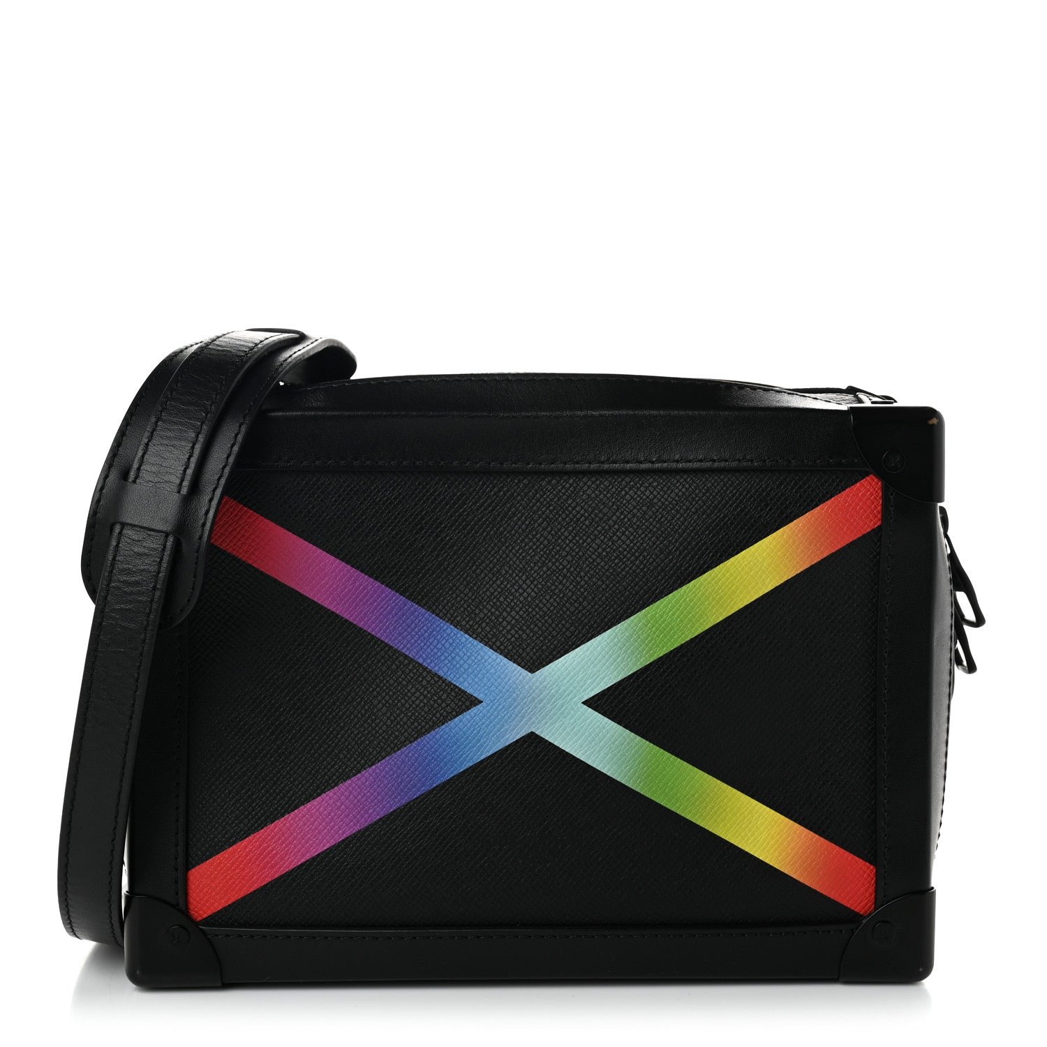 Louis Vuitton Taiga Rainbow Soft Trunk Black