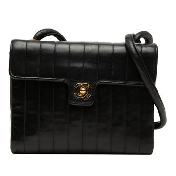 Lambskin Small CC Vertical Quilted Lambskin Single Flap