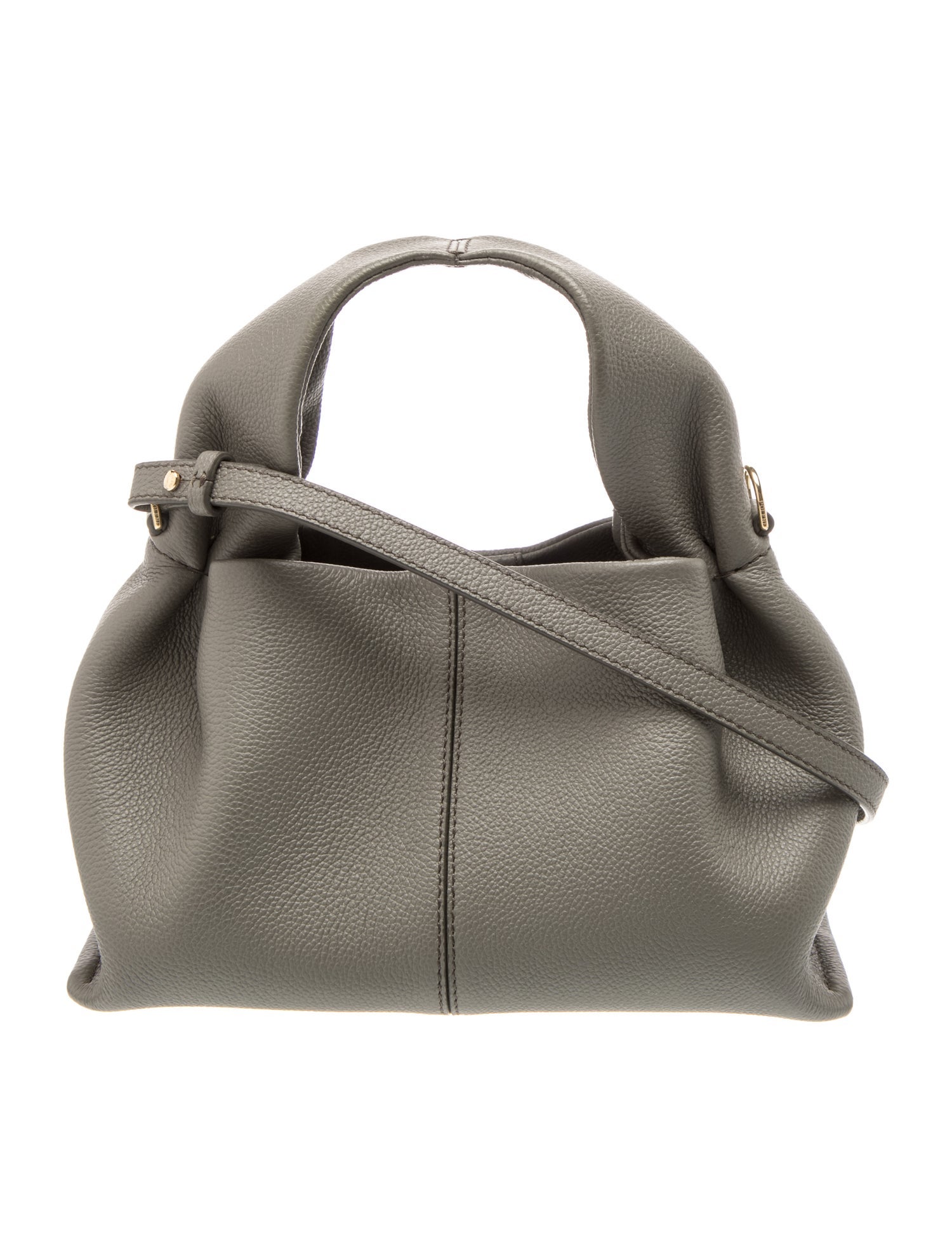 Polene Leather Top Handle Bag
