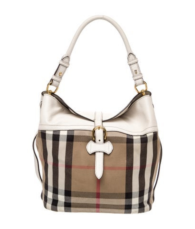 Burberry House Check Sycamore Hobo