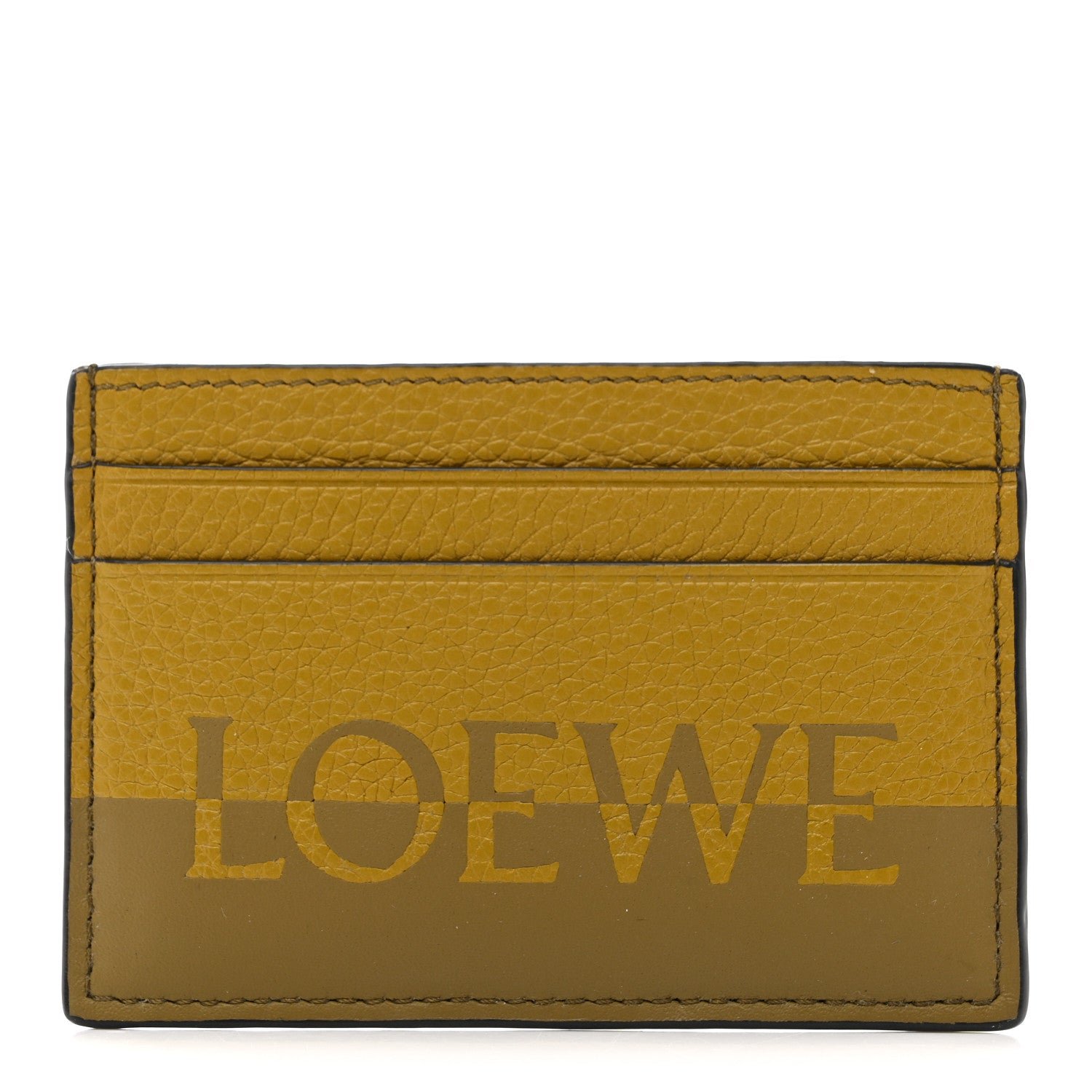 Loewe Loewe Grained Calfskin Signature Plain Card Holder