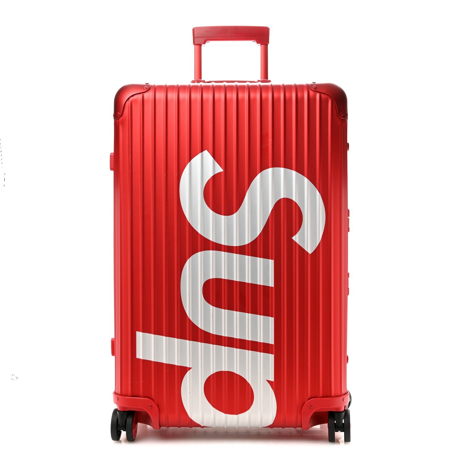 Rimowa X SUPREME Matte Polycarbonate Topas Multiwheel 82L Red