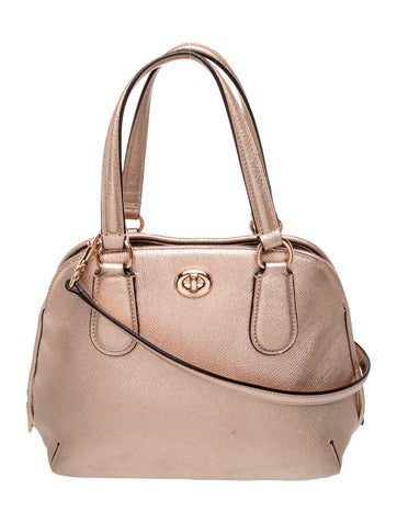 Leather Top Handle Bag