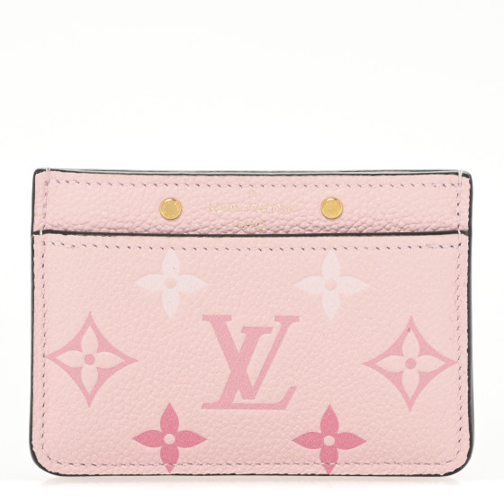 Louis Vuitton Empreinte Monogram Giant By The Pool Card Holder Bouton De Rose
