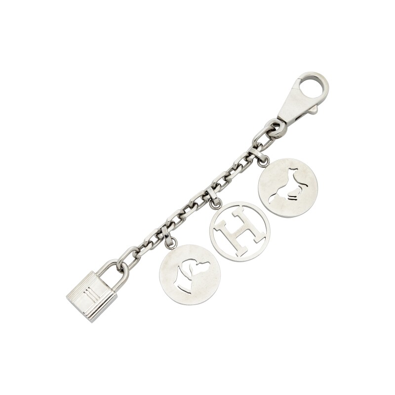 Hermes Palladium Olga Breloque Bag Charm