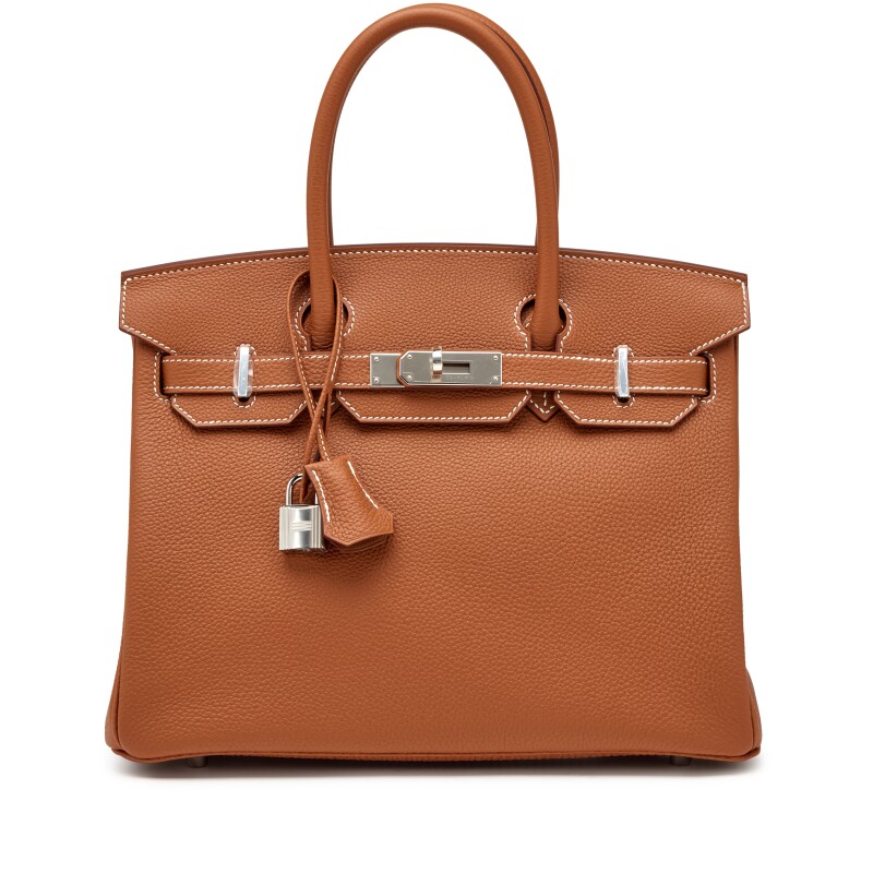 Hermes Gold Togo Birkin 30 Palladium Hardware, 2020