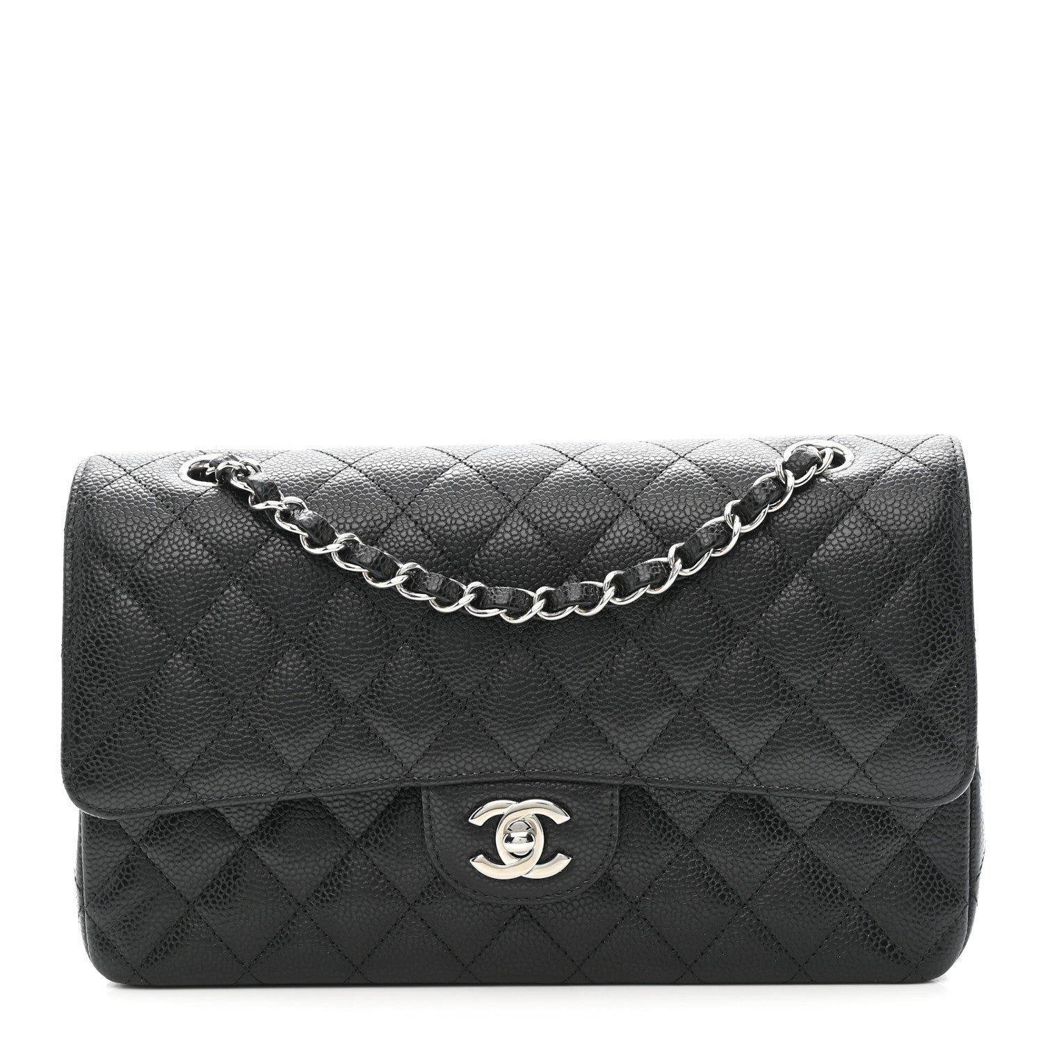 Chanel Caviar Quilted Medium Double Flap Black