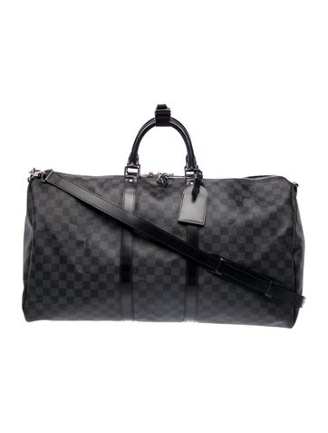 Damier Graphite Keepall Bandouliere 55