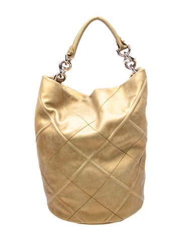 Ferragamo Leather Bucket Bag