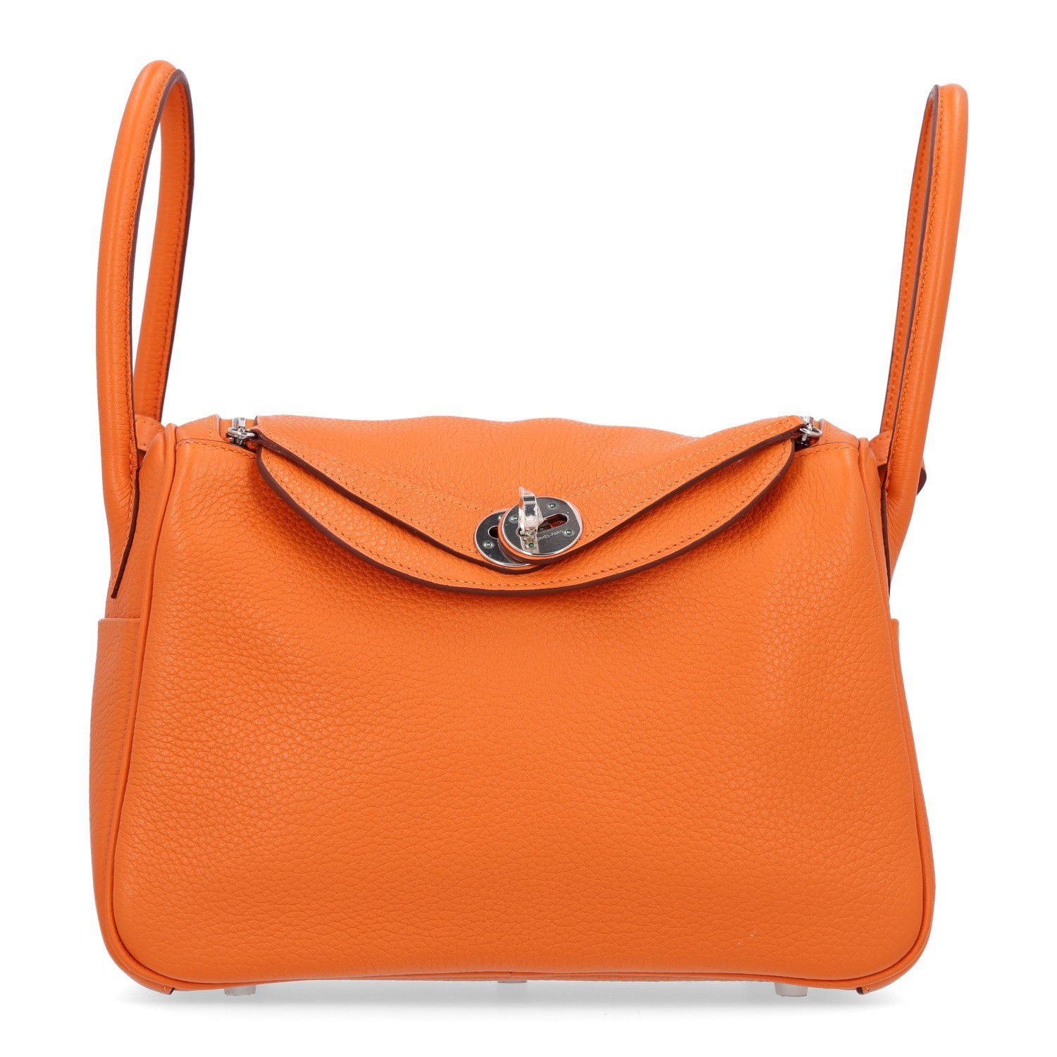 Hermes Taurillon Clemence Lindy 26 Orange