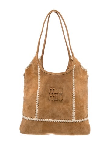 Miu Miu Suede Suede Ivy Tote