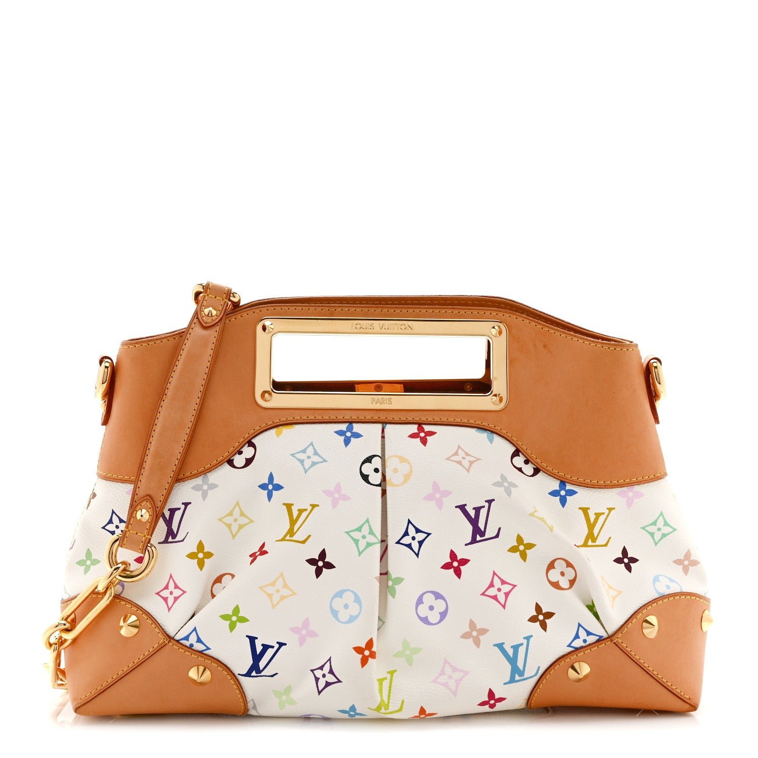 Louis Vuitton Monogram Multicolor Judy MM White