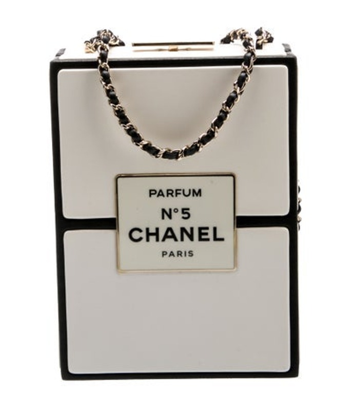 Chanel No 5 Parfum Box Clutch W Chain