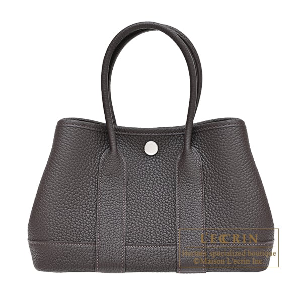 Hermes Neo Garden bag 23 Bai brun Negonda leather Silver hardware