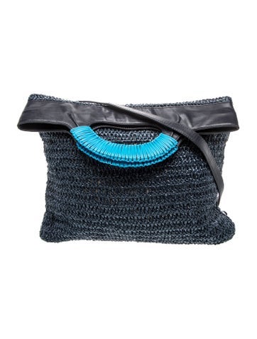 Raffia Top Handle Bag