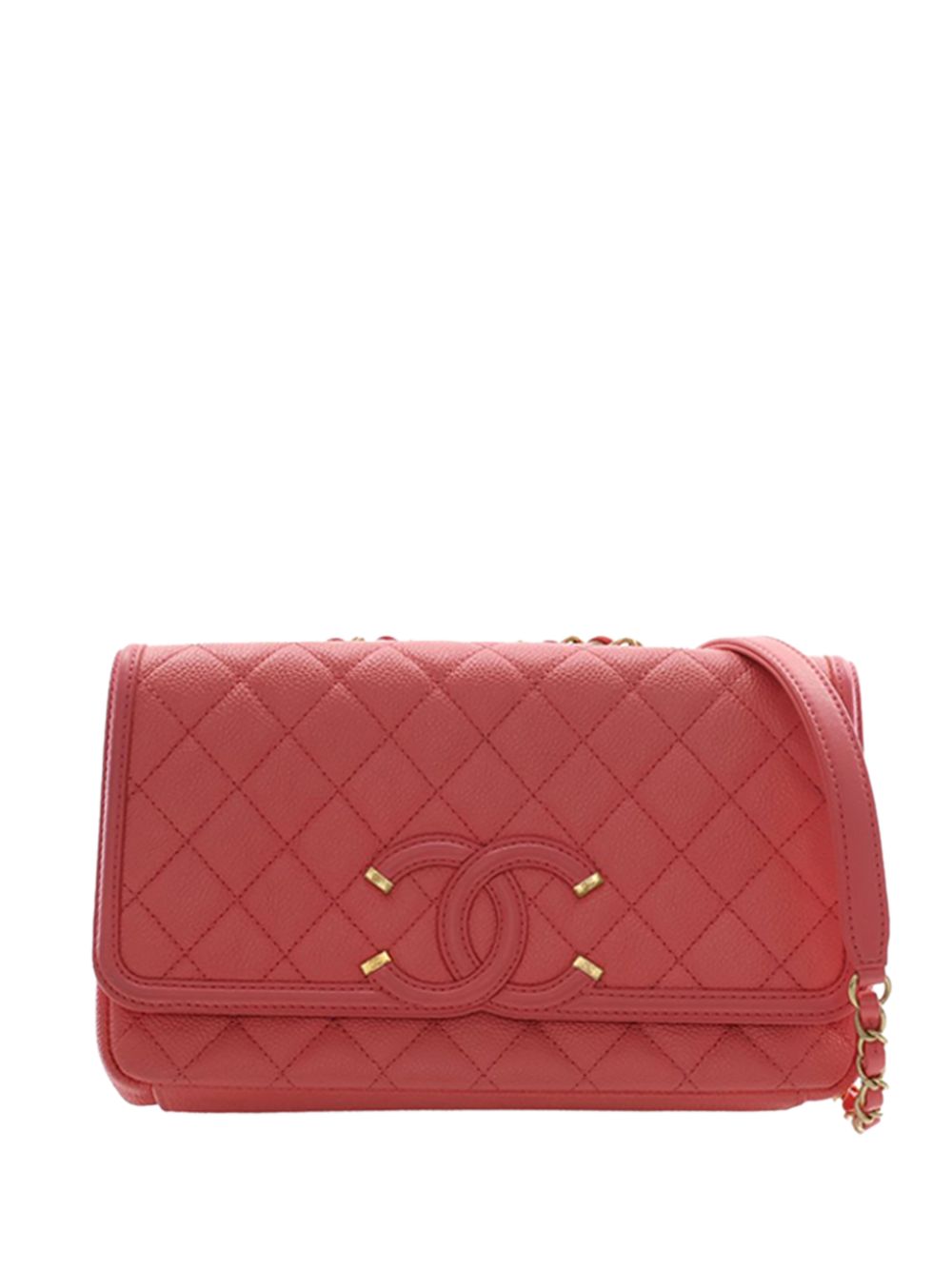 2017-2018 Medium Caviar CC Filigree Flap crossbody bag