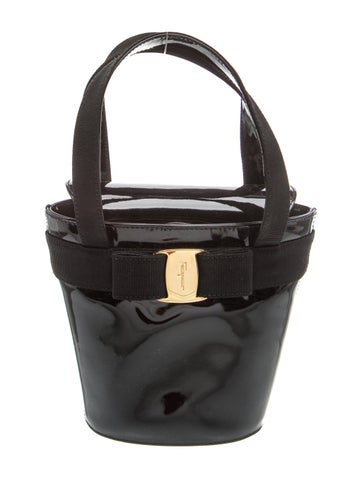 Patent Leather Top Handle Bag