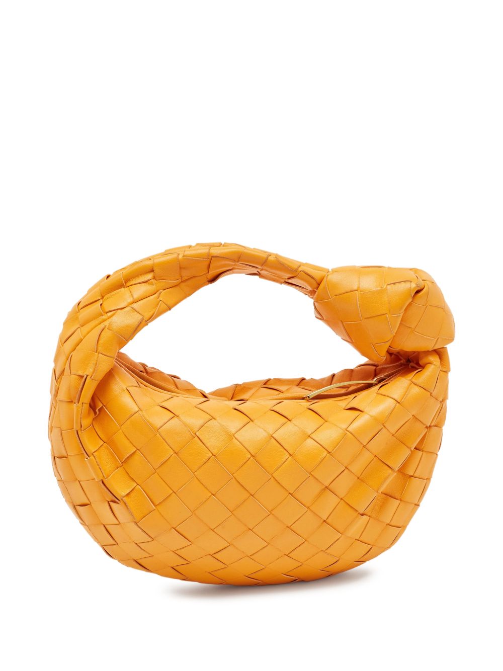 mini BV Jodie woven-leather handbag