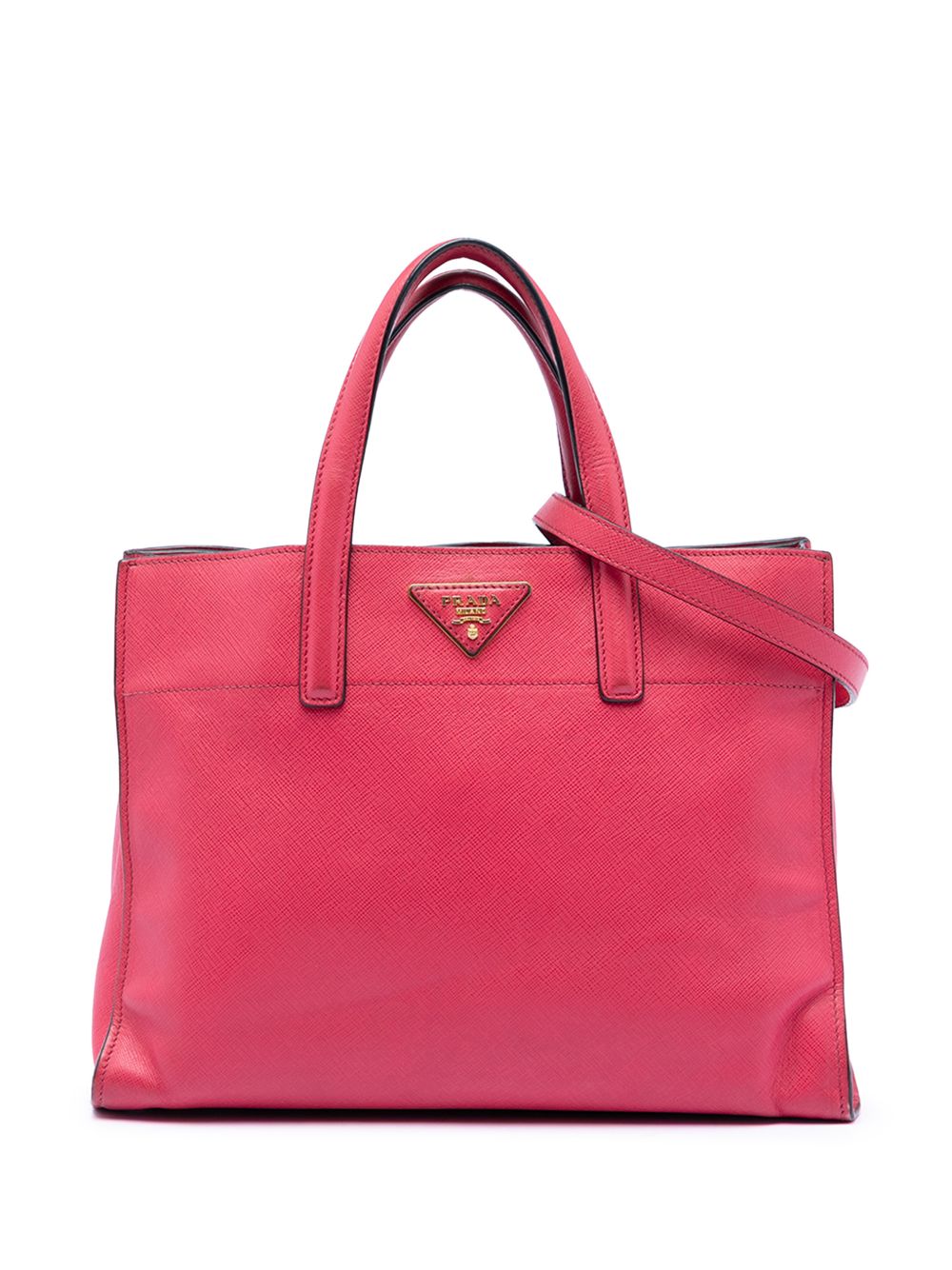 Prada 2010-2025 Saffiano Soft Triple Pocket Tote satchel