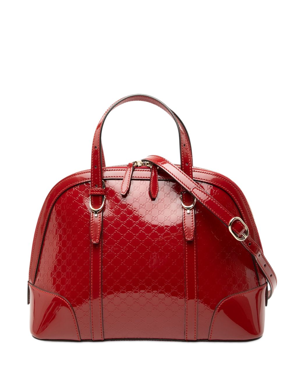 2000-2015 Small Microguccissima Patent Nice Dome satchel