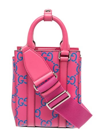 GG Embossed Top Handle Bag