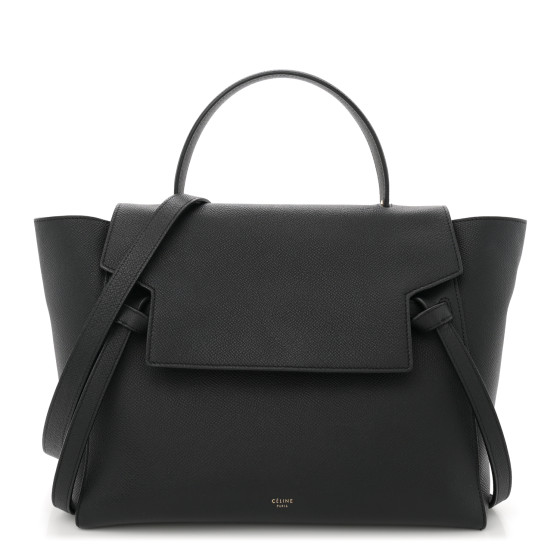 Celine Grained Calfskin Mini Belt Bag Black